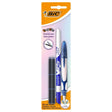 Bic Stylo A Plume + 6 Cartouches + Effaceur 