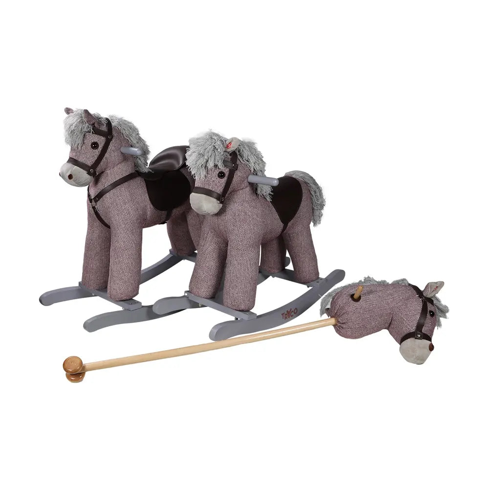 Tryco Cheval à Bascule Petit 18M+ - Rose