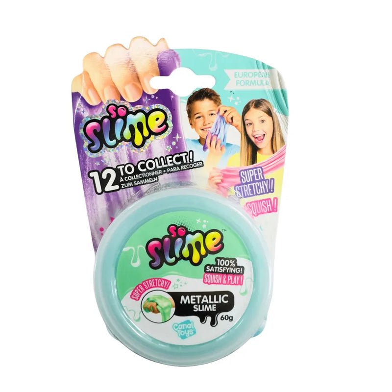 Canal Toys Slime Pot - Metallic Cyan Green 6Y+