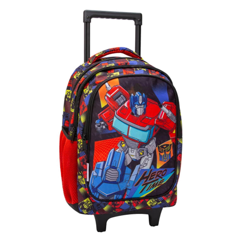 Must Mochila Escolar con Ruedas 3 Compartimentos Transformers - La Hora del Héroe