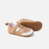 Cuteshez Sandales Premiers Pas en Cuir Souple - Beige
