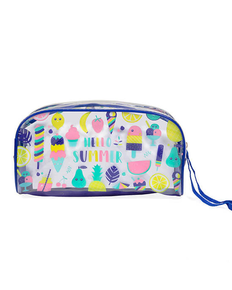 Eurekakids Trousse de Plage - Bleu & Rose