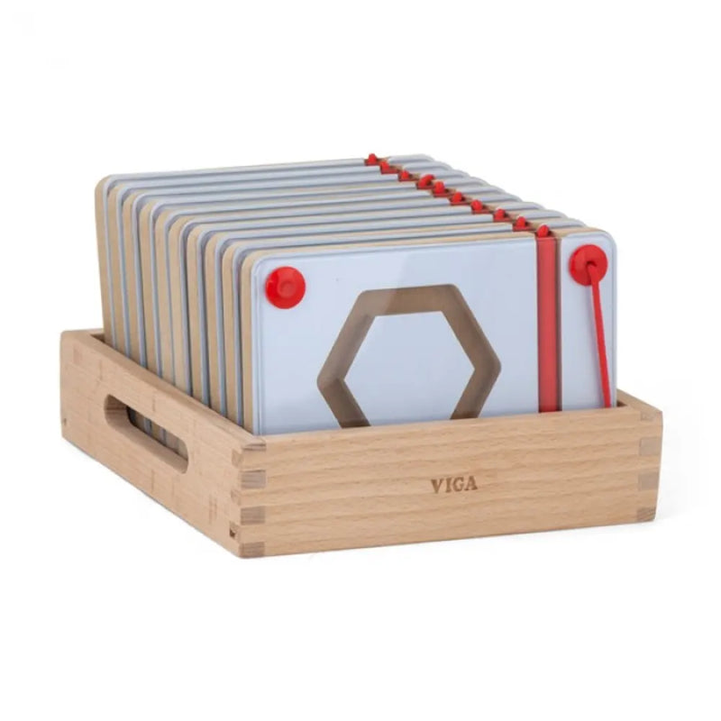 Viga Toys Tableau d’Écriture Magnétique 3A+ - Formes Géométriques