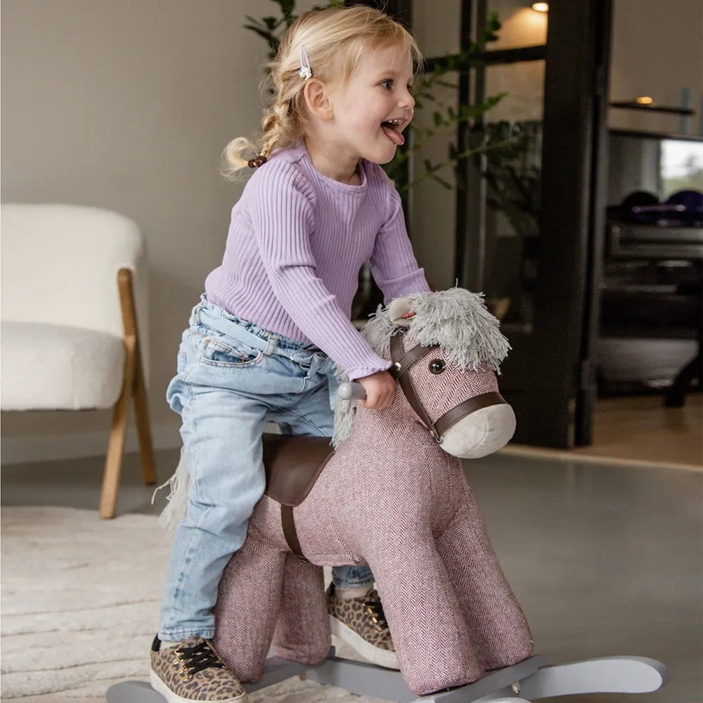 Tryco Cheval à Bascule Petit 18M+ - Rose