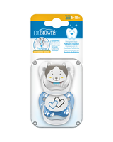 Dr. Brown's Pack of 2 Pacifiers Stage2 6-18M - Animal Hearts