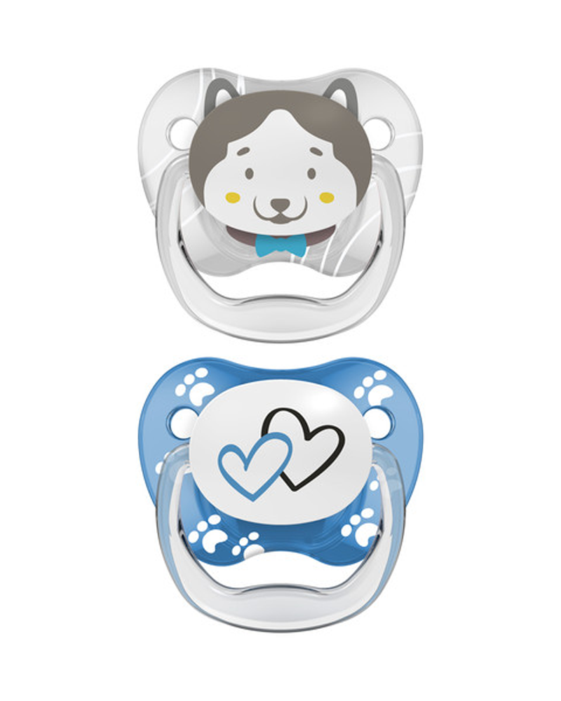 Dr. Brown's Pack of 2 Pacifiers Stage2 6-18M - Animal Hearts