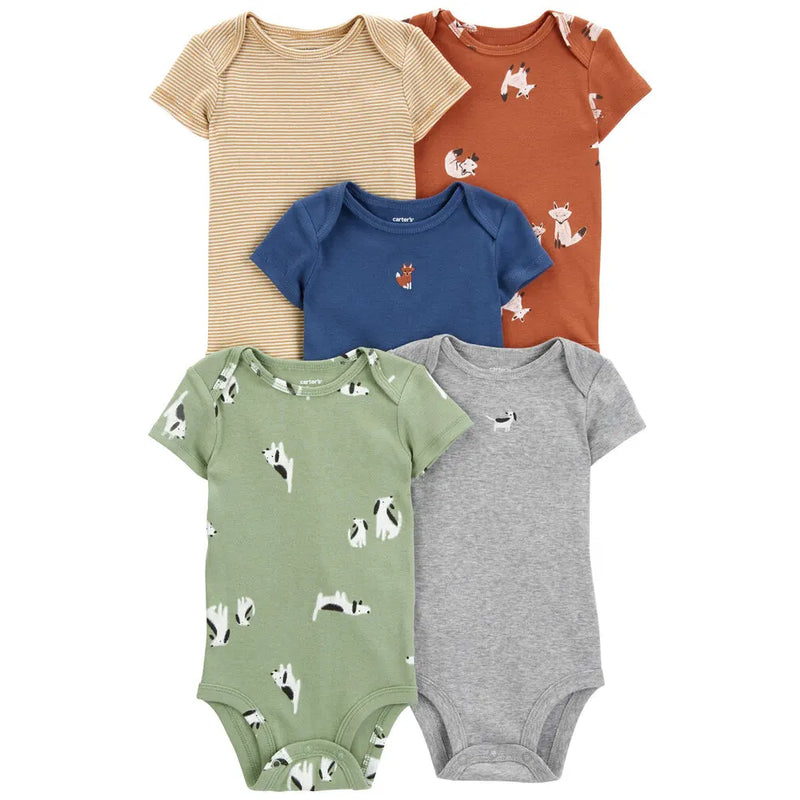 Carter's Pack de 5 bodis de manga corta - Multicolor