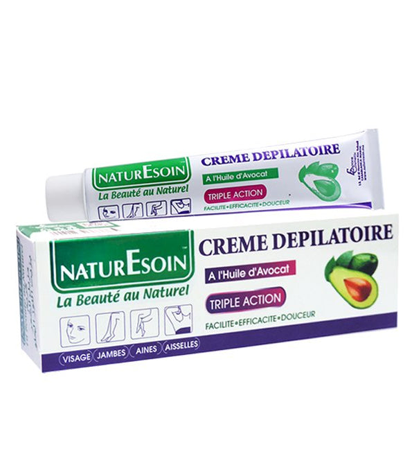 NaturEsoin Crème Dépilatoire à l'Huile d'Avocat 50 ml – tube