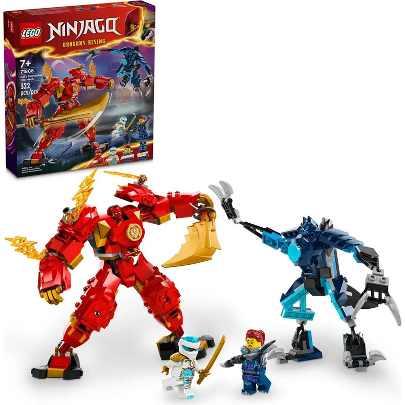 Robot elemental de fuego de Lego Ninjago Dragons Rising Kai