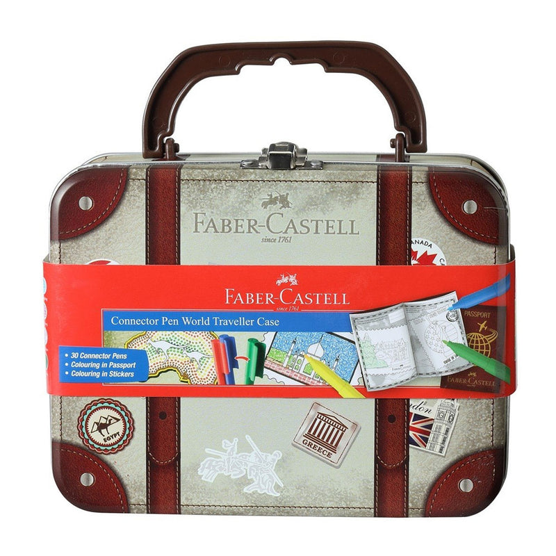 Mini Maleta Faber-Castell 30 Conectores Fieltro Interior + Pasaporte
