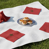 Lot de 20 Serviettes – Drapeau du Maroc