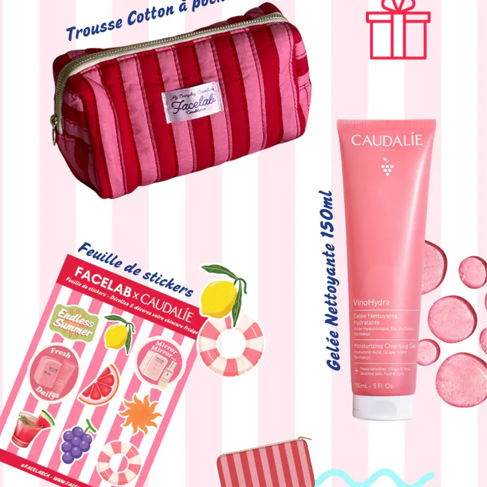 Facelab x Caudalie Skincare Fridge Rose + Cadeaux!