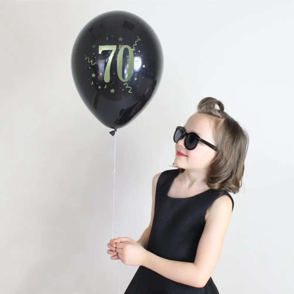 Set of 8 Printed Latex Balloons 70-30cm