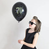 Set of 8 Printed Latex Balloons 70-30cm