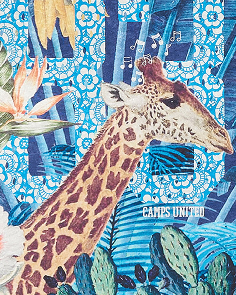 Tapis Rectangulaire Jungle Camps 160x230 cm Un Amour de Tapis - Bleu
