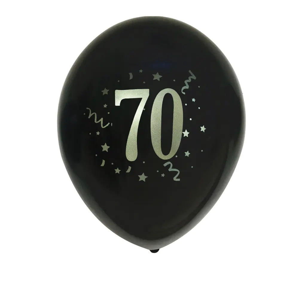 Set of 8 Printed Latex Balloons 70-30cm