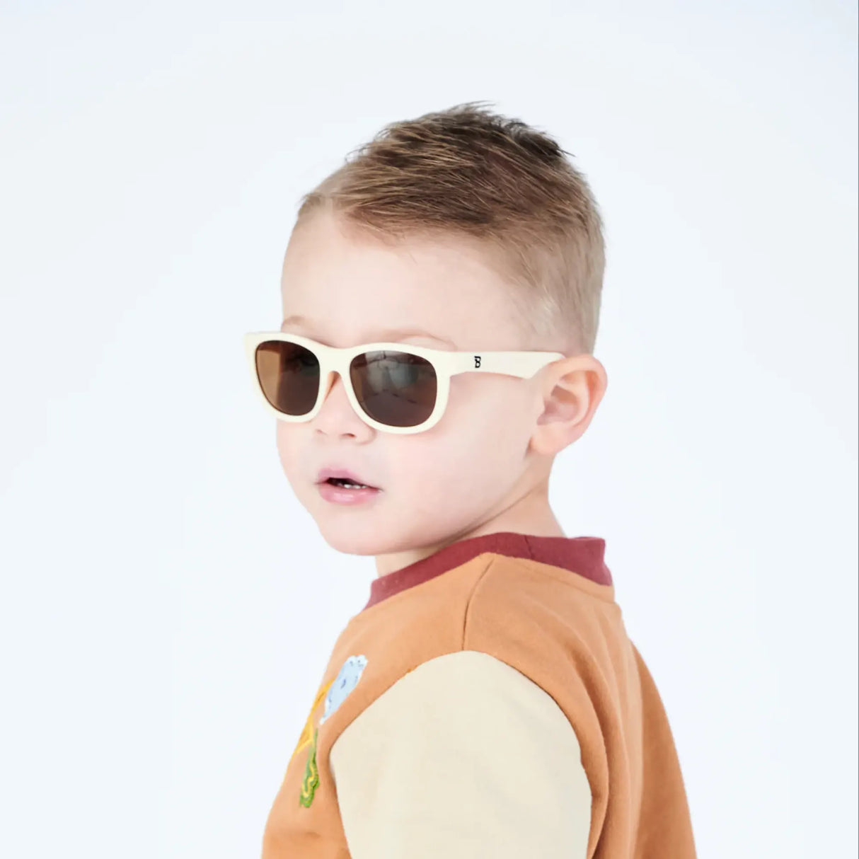 Babiators Lunettes de Soleil Amber Lenses 3-5 Ans – Sweet Cream