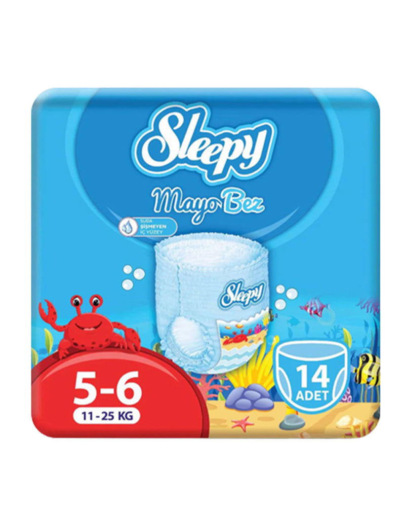 Sleepy Natural Swimming Diapers Size 5/6 - (11-25kg) 14 Units