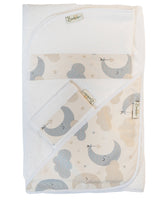 Bambidou Pack Maxi Cape de Bain 100 x 100 cm - Lune & Nuage