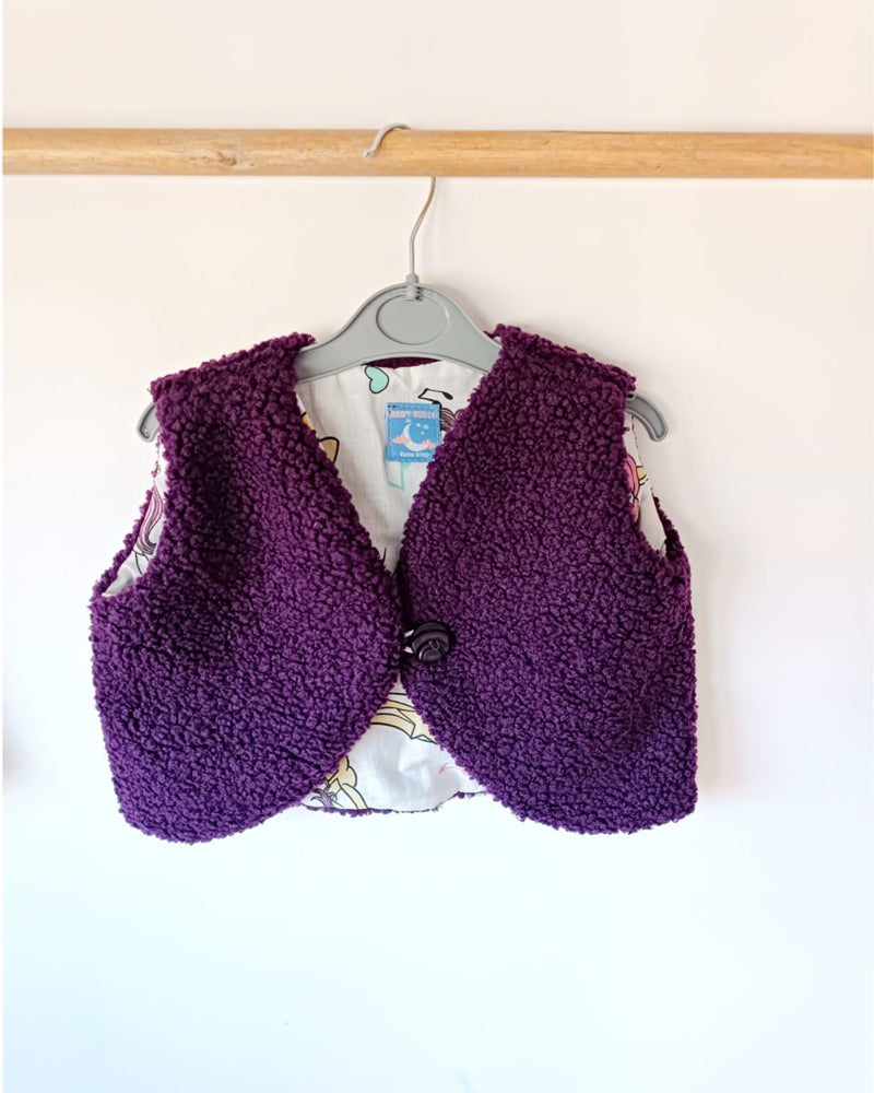 Baby Bulle Cotton Vest and Snood - Purple