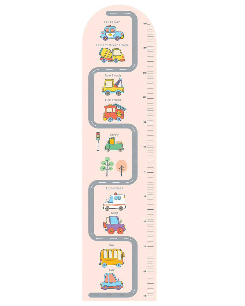 Sunta Growth Wall Ruler - Vehicles