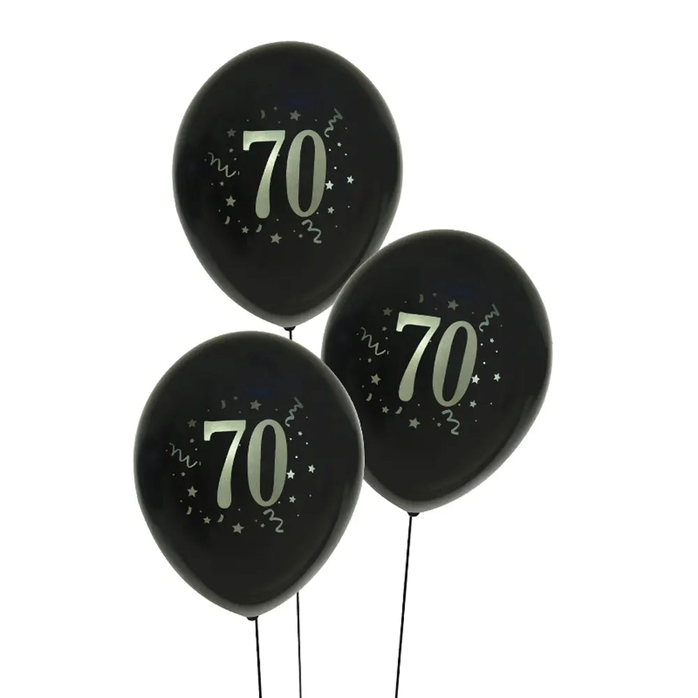 Set of 8 Printed Latex Balloons 70-30cm