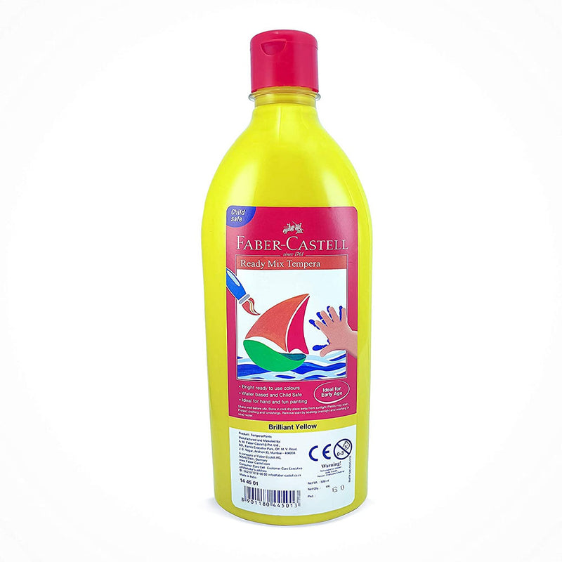 Faber-Castell Ready Mix Tempera Paint Bottle 500ml - Yellow