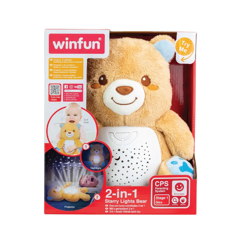 Winfun 2-in-1 Bear Projector Night Light - 0M+