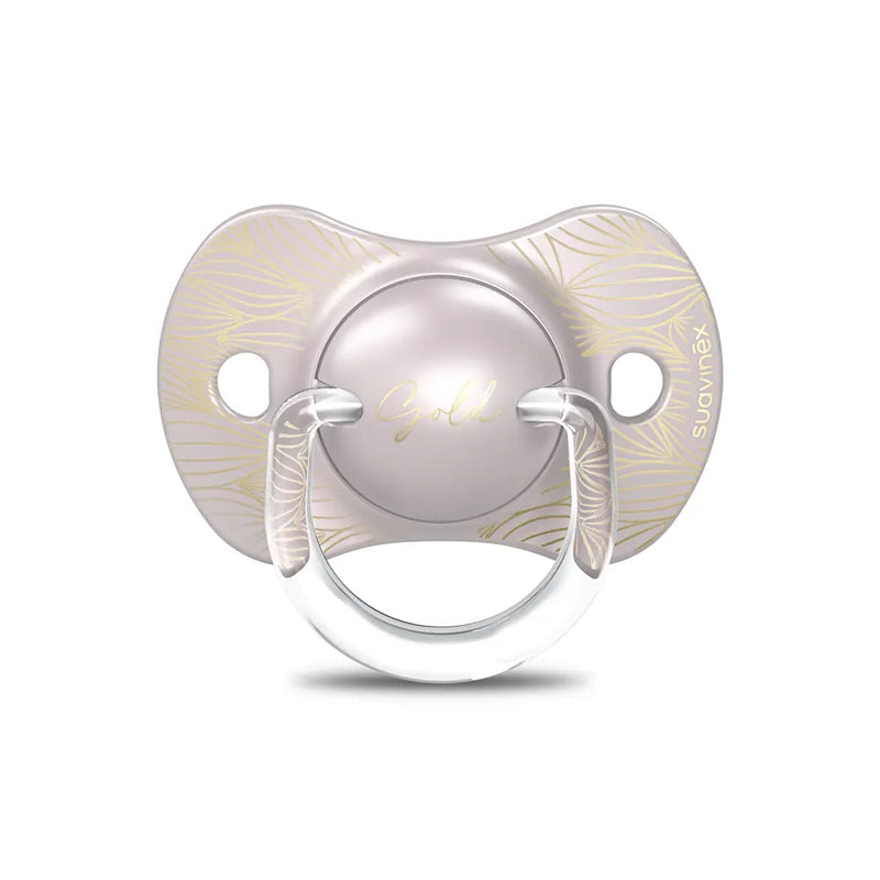 Suavinex Chupete Premium Silicona SX Pro Gris y Dorado - 6-18M