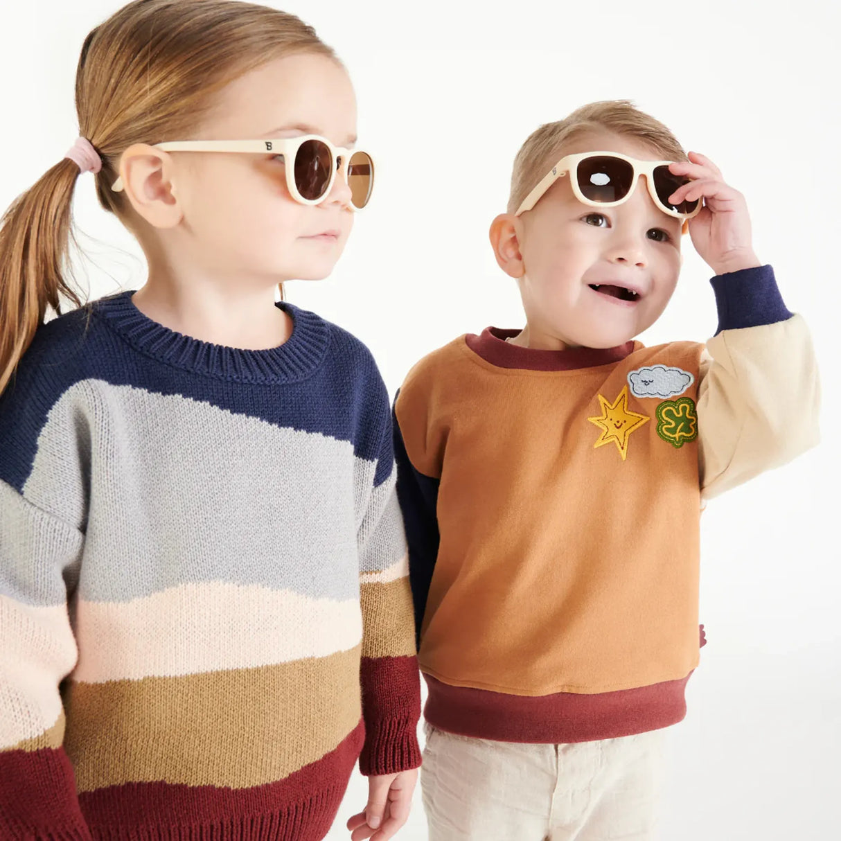 Babiators Lunettes de Soleil Amber Lenses 6 Ans – Sweet Cream