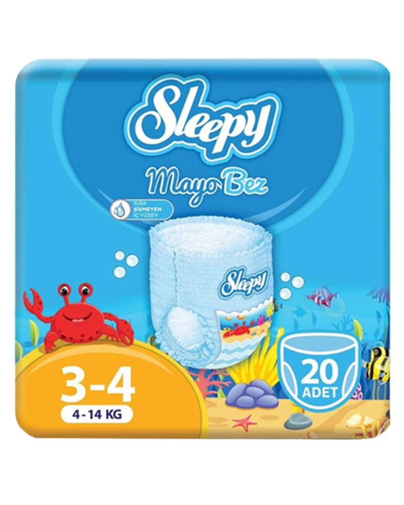 Sleepy Natural Swimming Diapers Size 3/4 - (4-14kg) 20 Units
