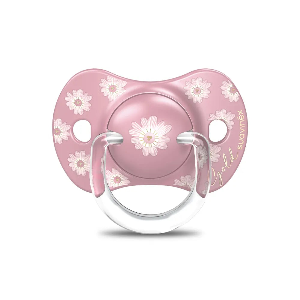 Suavinex Chupete Premium Silicona SX Pro Rosa & Flores - 18M+