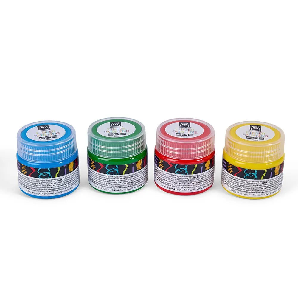 Eurekakids Peinture au Doigt 4 Couleurs Primaires - 18M+