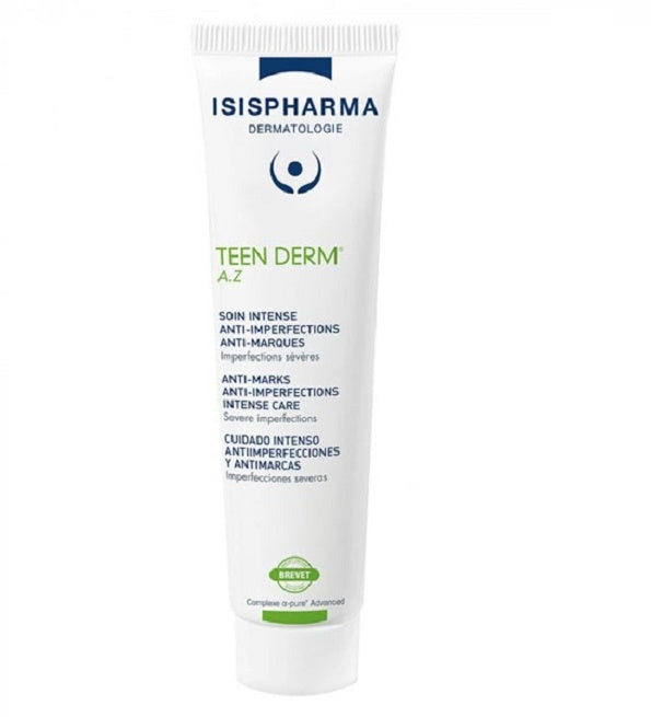 Isispharma Teen Derm A.Z Soin Intense Anti-Imperfections 40 ml – emballage du produit