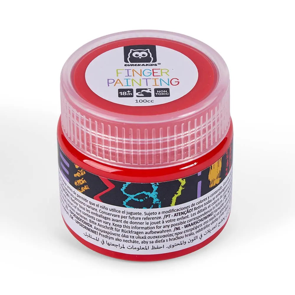 Eurekakids Peinture au Doigt 4 Couleurs Primaires - 18M+