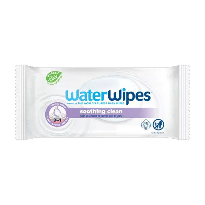 WaterWipes Soothing Cleansing Baby Wipes with Lavender Extract x48