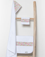 Bambidou Pack Maxi Cape de Bain 100 x 100 cm - Félicité Rose Liberty