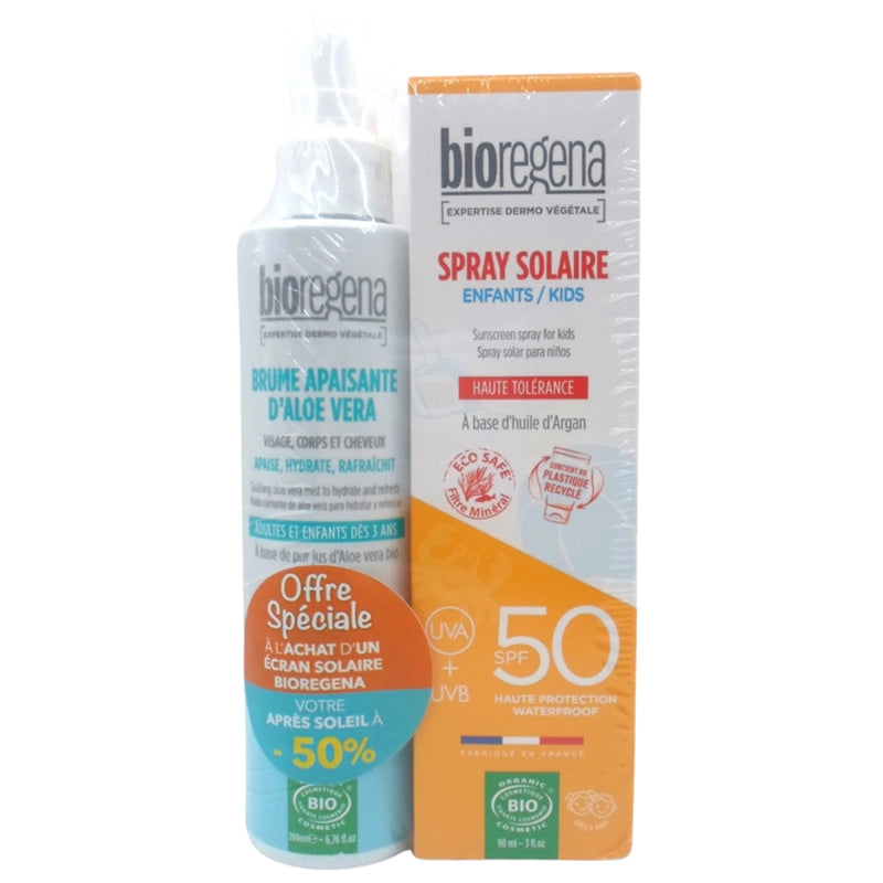 Spray Infantil Bioregena 90 ml + Bruma de Aloe Vera 200 ml - Pack 50%