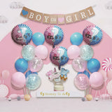 Kit de Decoración para Revelación de Género Niño o Niña - Rosa y Azul