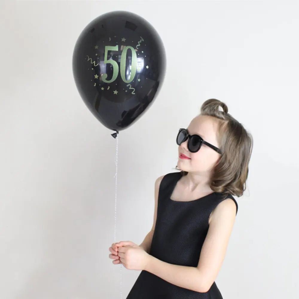Set of 8 Printed Latex Balloons 50-30cm