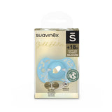 لهاية Suavinex Premium Silicone SX Pro باللونين الأزرق والذهبي - 18 شهرًا+