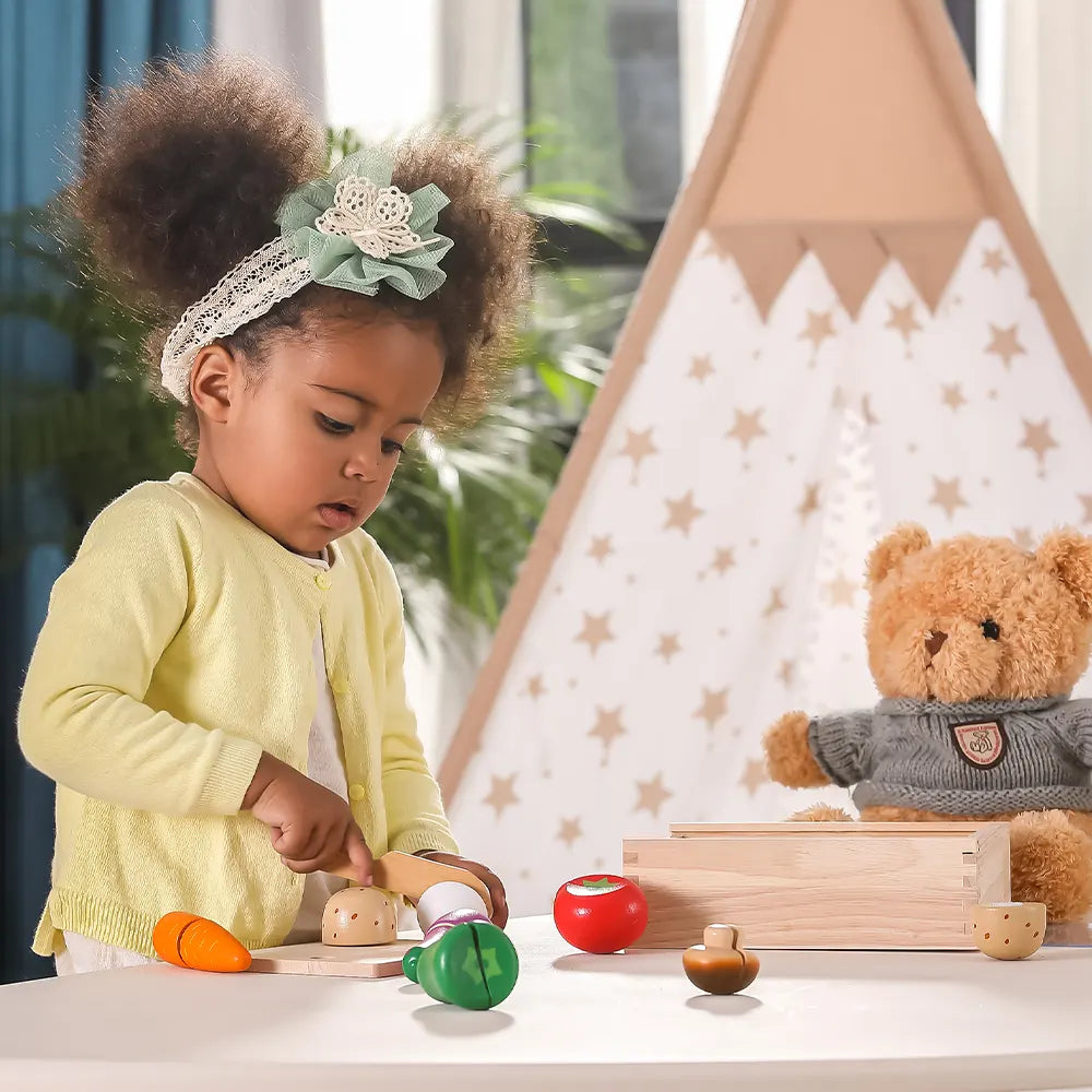 Viga Toys Set de Coupe de Légumes 18M+