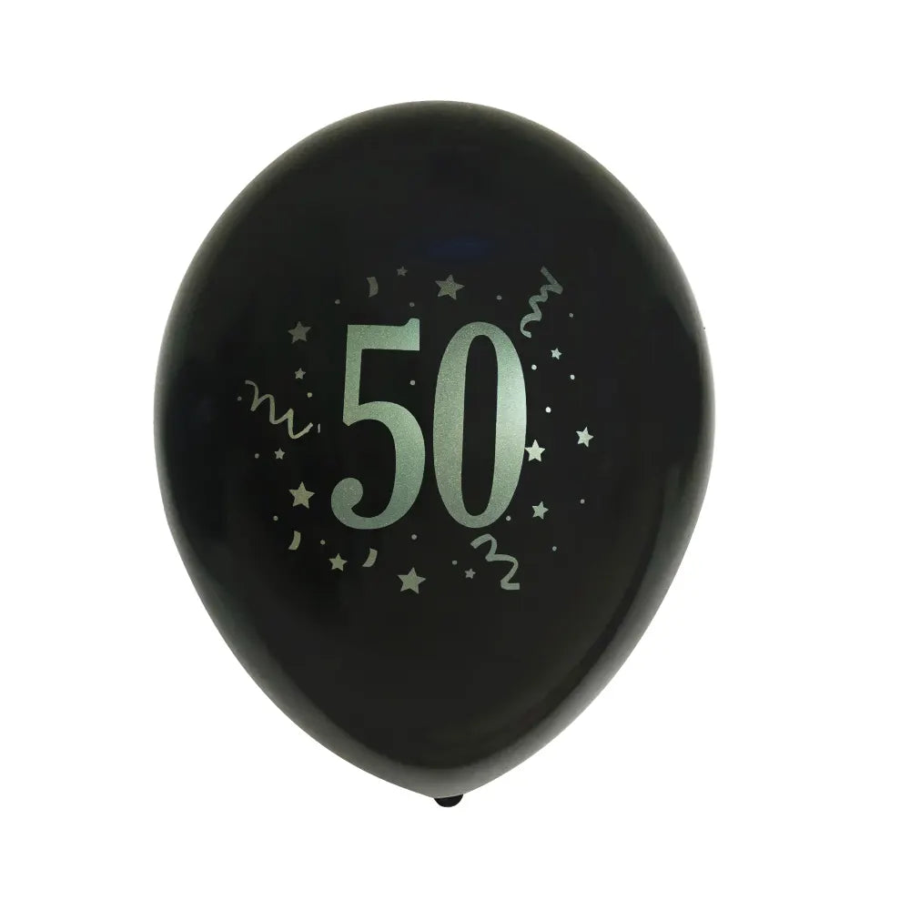 Set of 8 Printed Latex Balloons 50-30cm