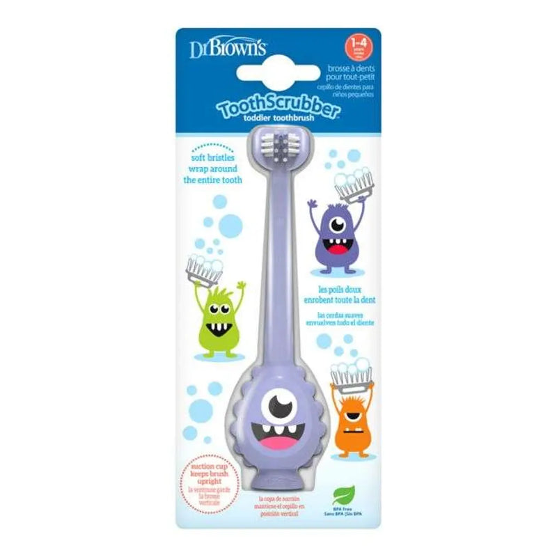 Dr. Brown's Monster cepillo de dientes 1-4A - Púrpura