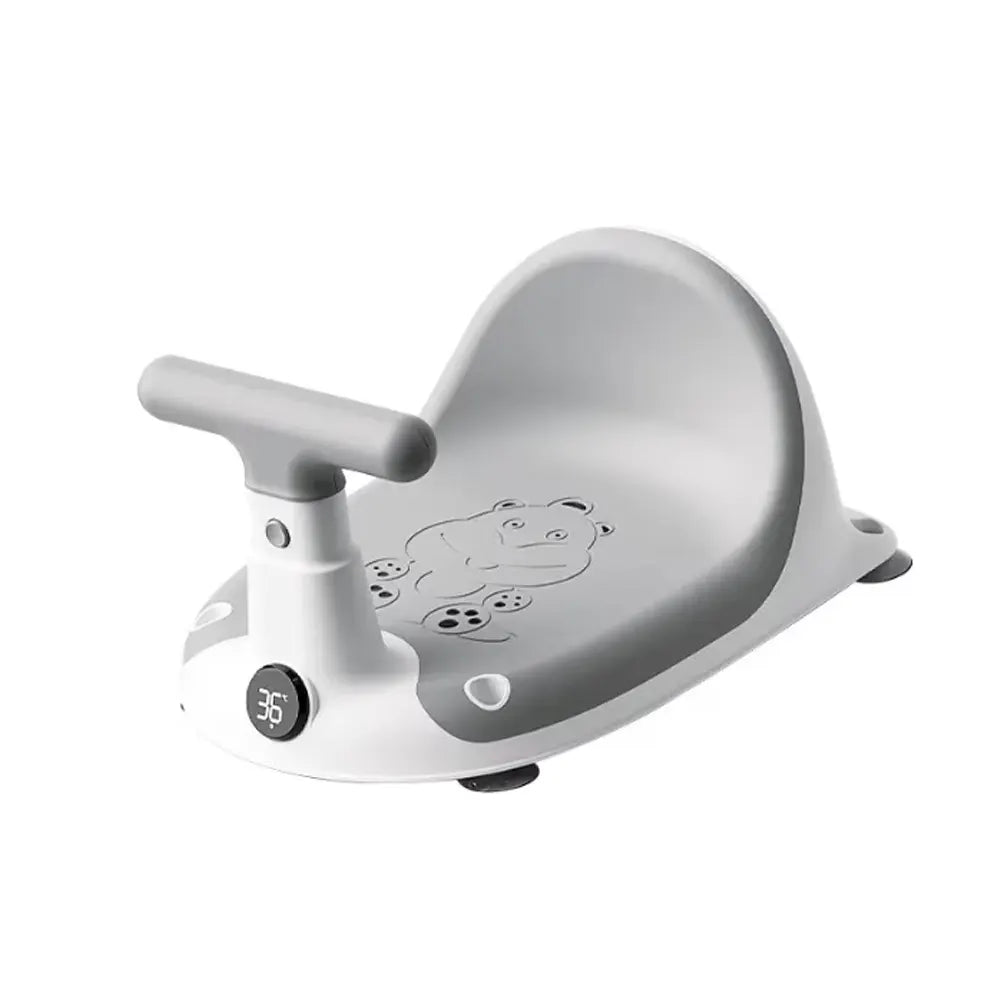 Siège de Bain Bébé avec Dossier & Poignée de Maintien