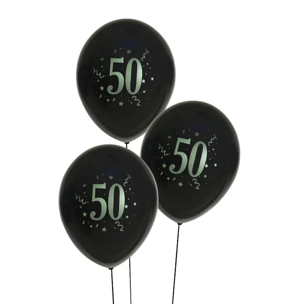 Set of 8 Printed Latex Balloons 50-30cm