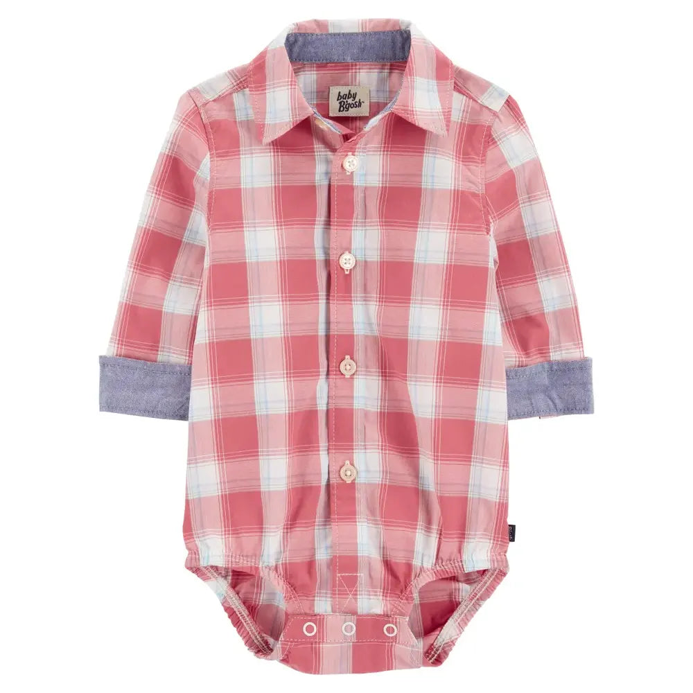 Body à Carreaux avec Boutons OshKosh - Rouge