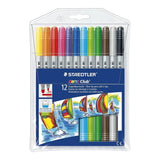Staedtler Lot de 12 Feutres Double Pointe 320 NWP12