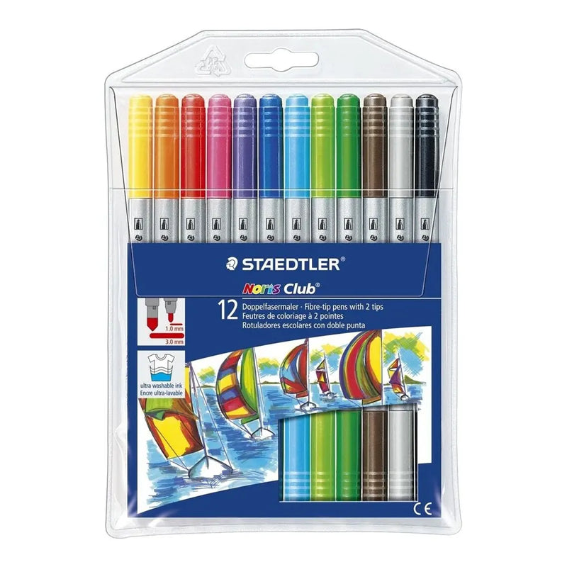 Staedtler Set of 12 Double-Tipped Felt Pens 320 NWP12