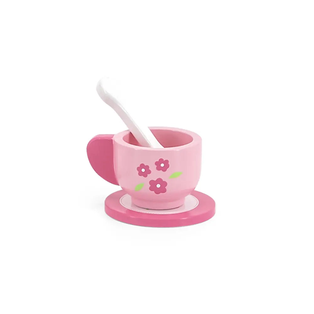 Viga Toys Service Pause Thé avec Plateau Rose 18M+